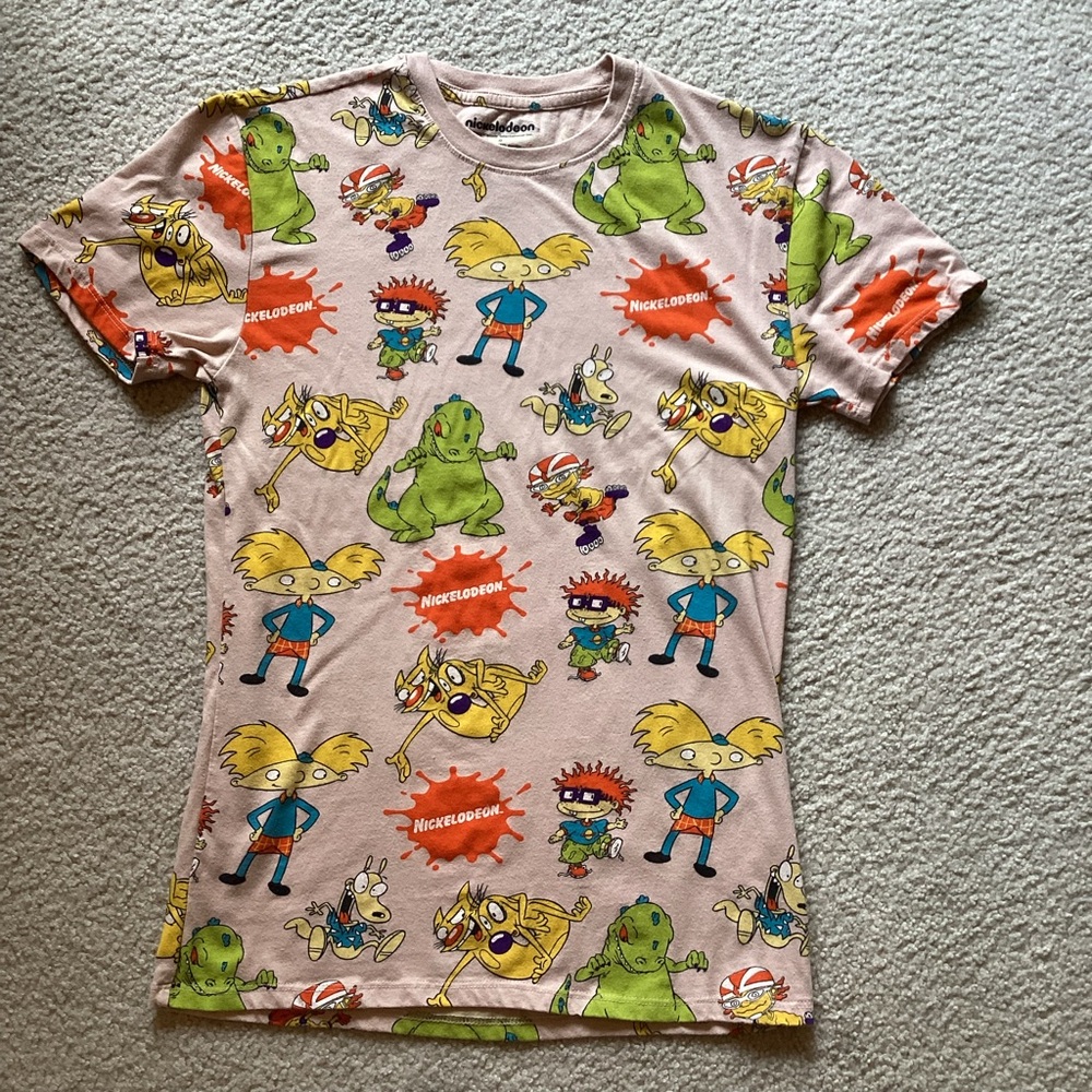 Nickelodeon Kids T-Shirt - Colorful Character Print